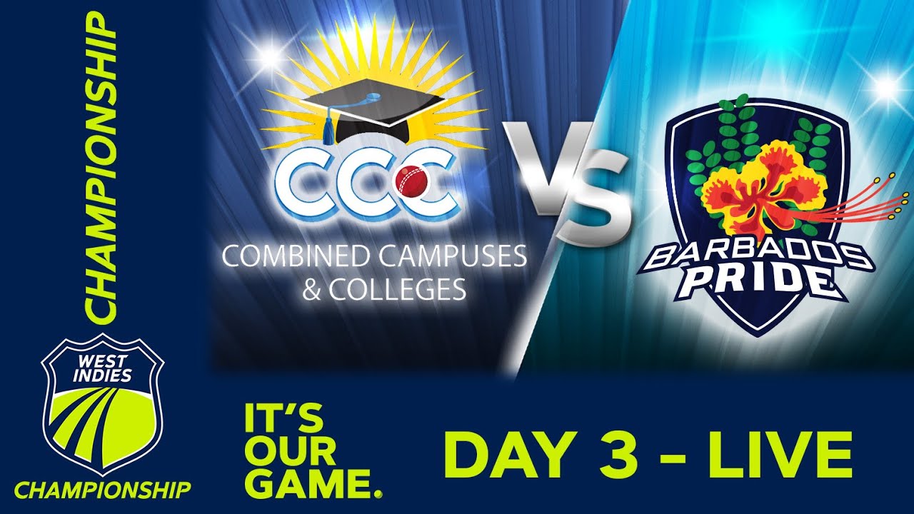 🔴 LIVE CCC v Barbados - Day 3 | West Indies Championship 2024 | Friday 9th February