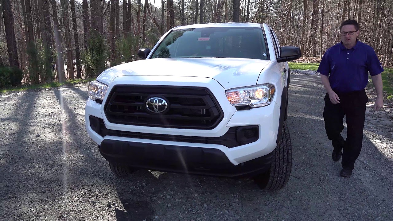 Review & Test Drive of 2020 Tacoma SR 4-cyl with SX Package