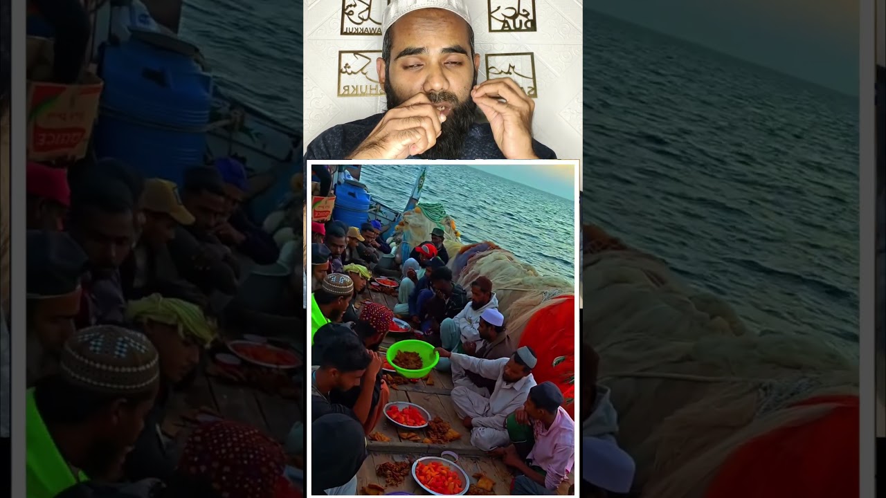 Beautiful scene of Iftar in a boat 🤲☝️ #shorts #facts