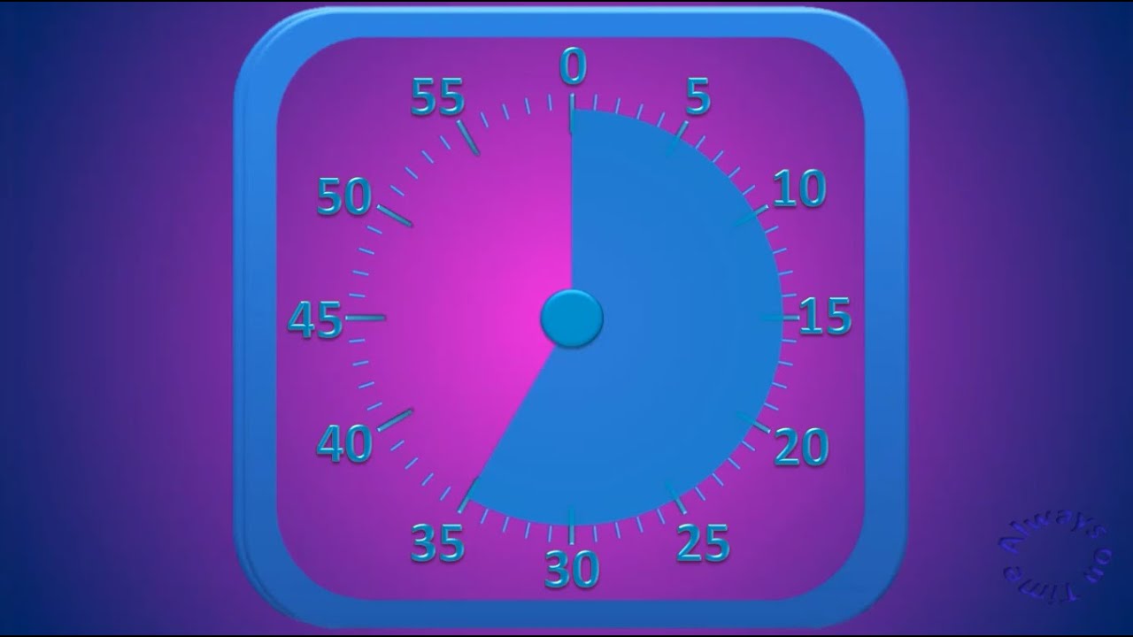 35 minutes visual timer for classroom