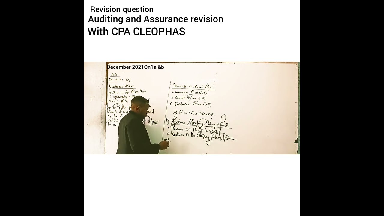 Revise Auditing and Assurance with the best tutor