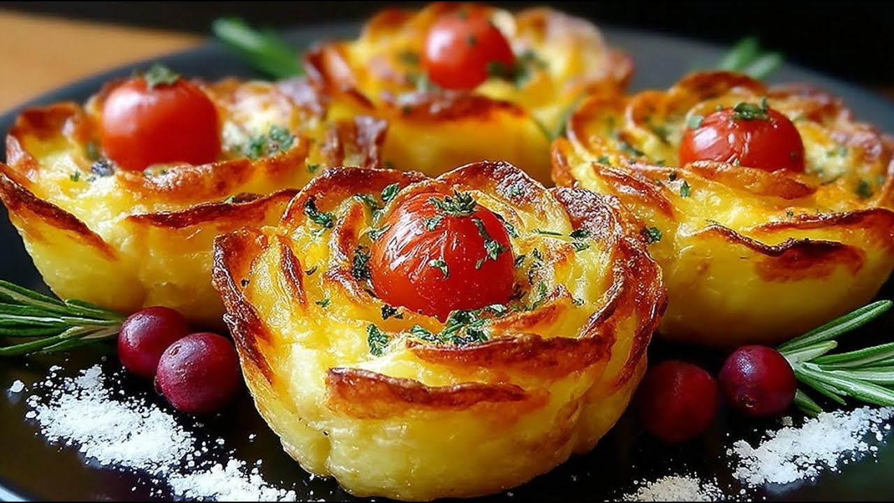 🎄Kartoffelrosen f&uuml;r den Festtisch &ndash; in nur 15 Minuten zubereitet! 🎄