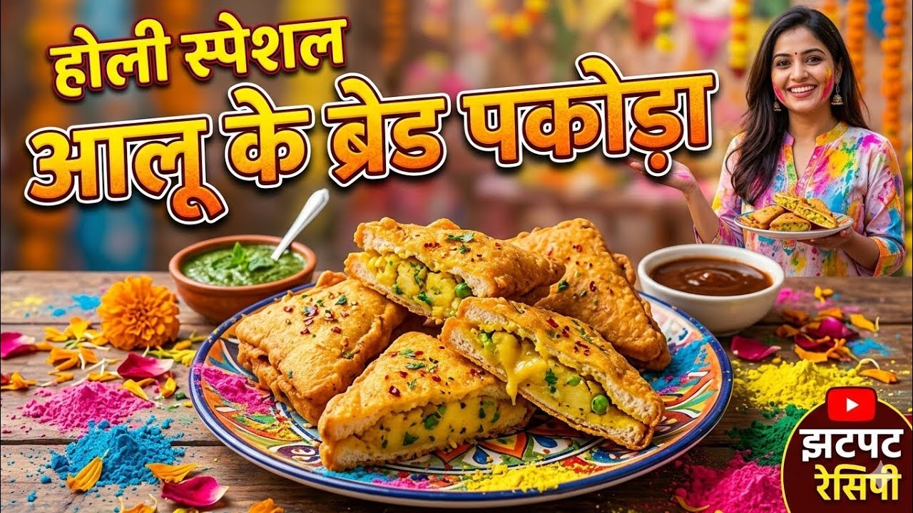 Holi special best bread pakoda #food #howtomakewhitesaucepasta 