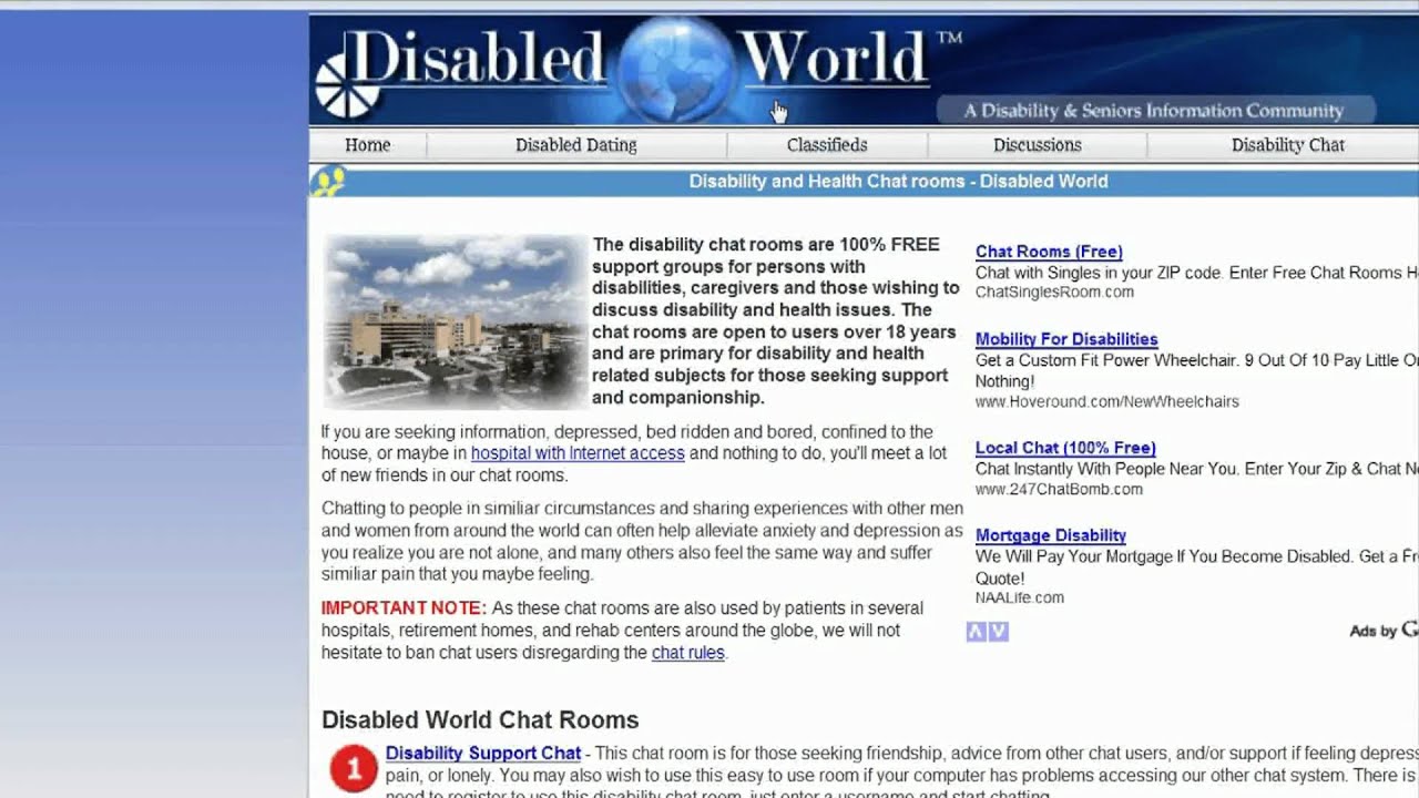 Online Dating & Relationship Advice : About Disabled Dating Sites