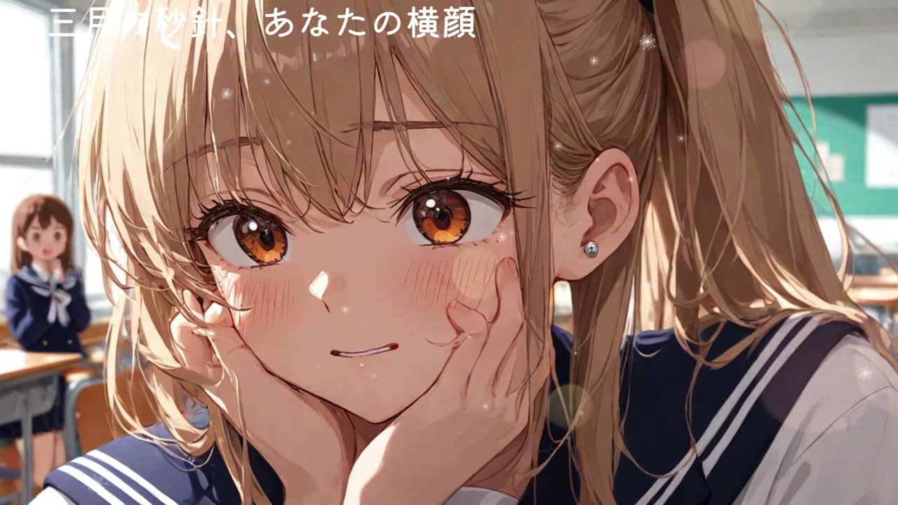 【切ない百合ソング】三月の秒針、あなたの横顔｜卒業が迫る教室、静かな片想い【オリジナル曲】
