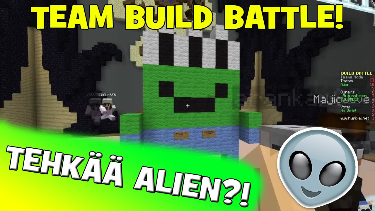 Minecraft Build Battle: TEHKÄÄ ALIEN?! #2 w/ Miklu