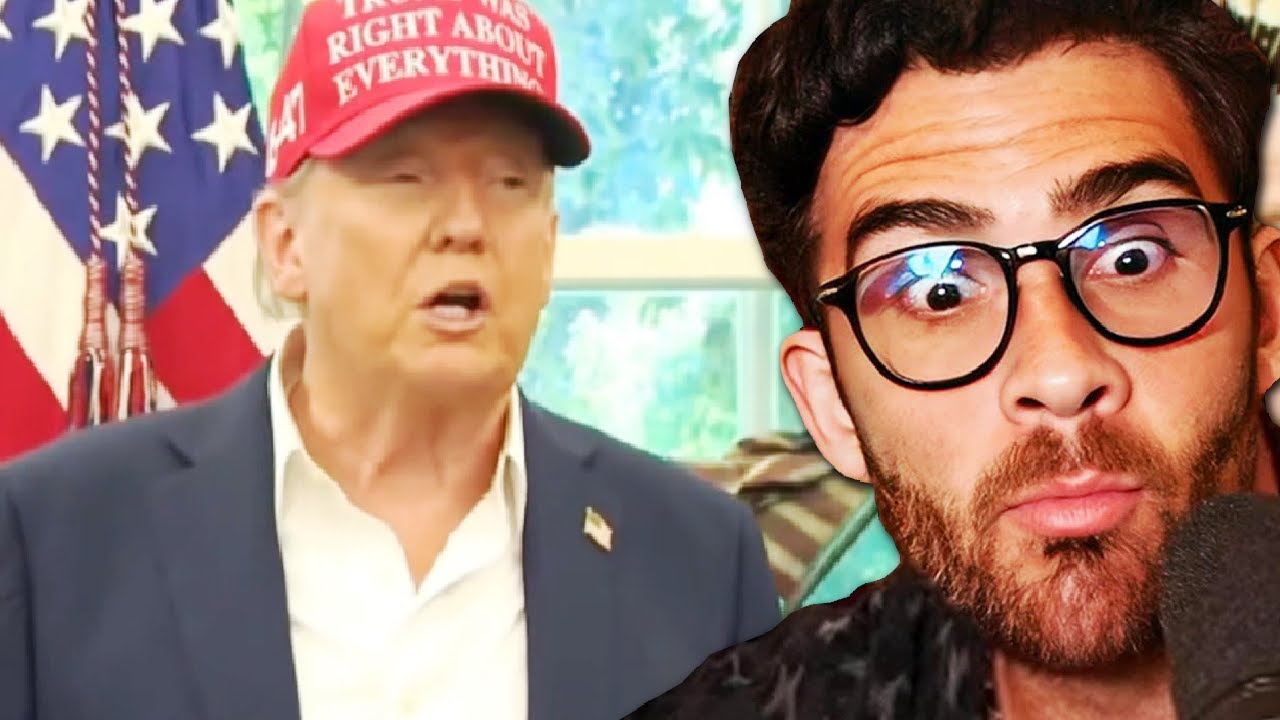 Hasanabi Reacts to Trump Takes Questions After FBI Raids John Bolton's Home!
