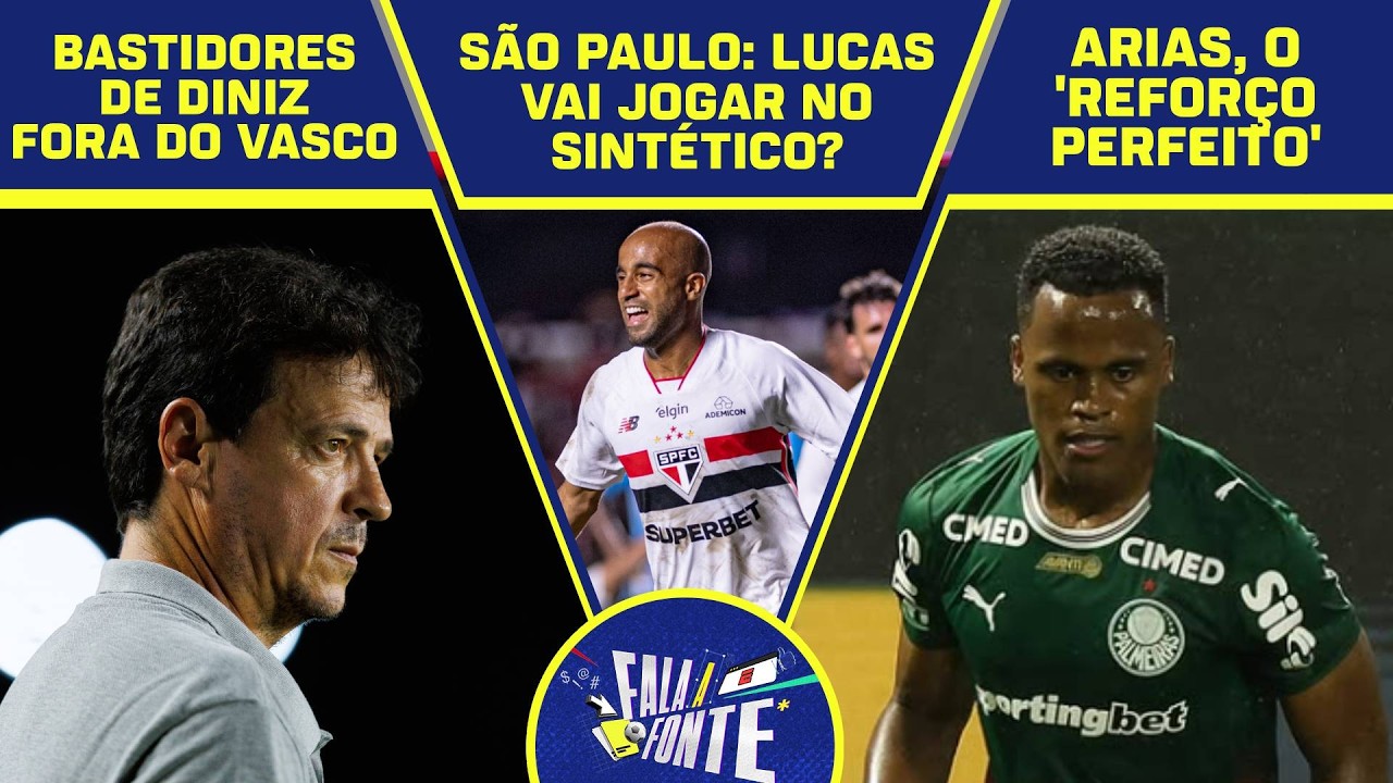 VASCO: BASTIDORES DA QUERDA DE DINIZ; LUCAS NO SINTÉTICO E ARIAS REFORÇO PERFEITO | FALA A FONTE