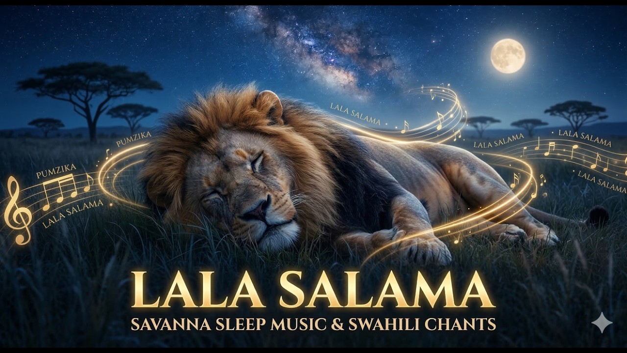 Lala Salama - Lullaby for a Lion | Relaxing African Sleep Music & Swahili Chants