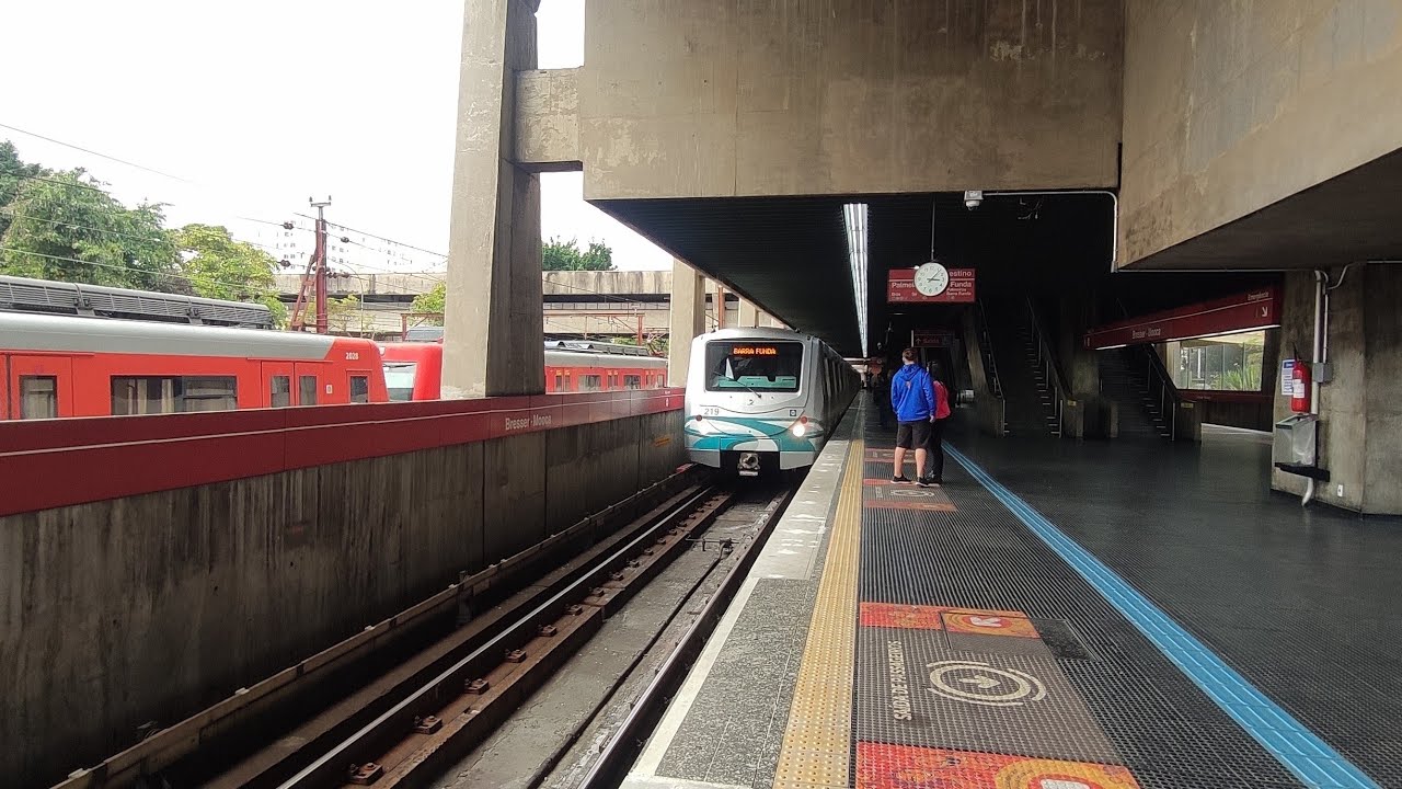 Estação Bresser-Mooca - Linha 3-Vermelha e a Cidade de São Paulo.