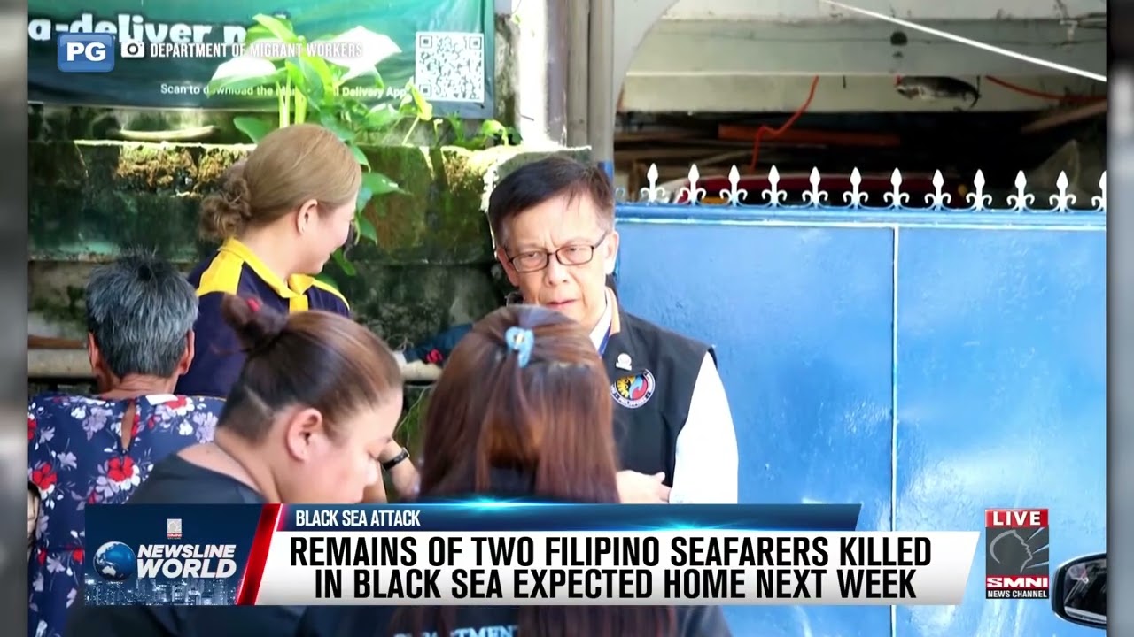 REMAINS OF TWO FILIPINO SEAFARERS KILLED IN BLACK SEA EXPECTED HOME NEXT WEEK