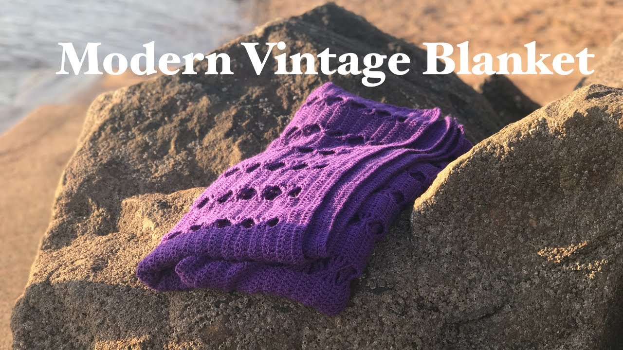 VERY EASY CROCHET BLANKET // how to crochet this modern vintage blanket // Ophelia Talks CROCHET