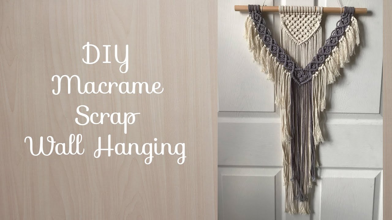 Cute Boho Macrame Wall Hanging DIY Tutorial