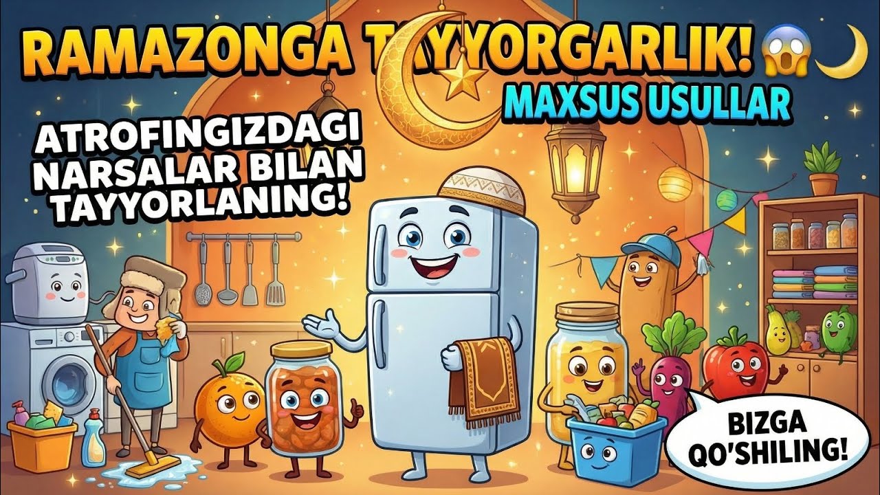 Ramazonga Tayyorgarlik Uchun Atrofingizdagi Narsalarni Qanday Ishlatasiz? 🌙😱