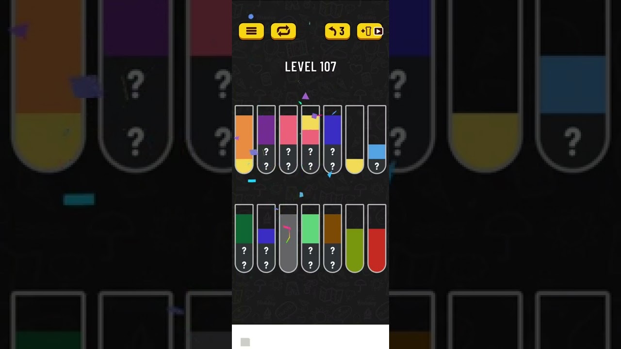 Water sort puzzle level 107