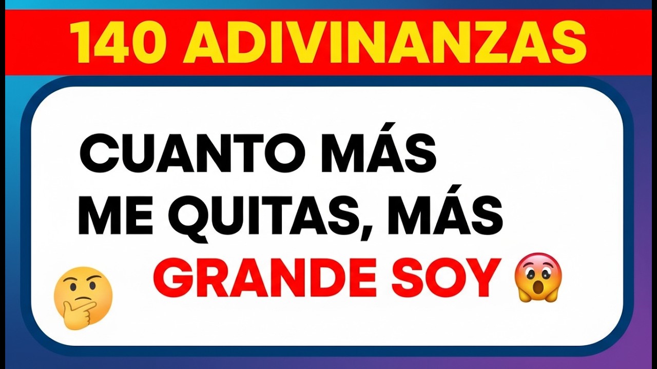 140 ADIVINANZAS 😱 | SOLO GENIOS RESUELVEN ESTE RETO | 99% FALLA