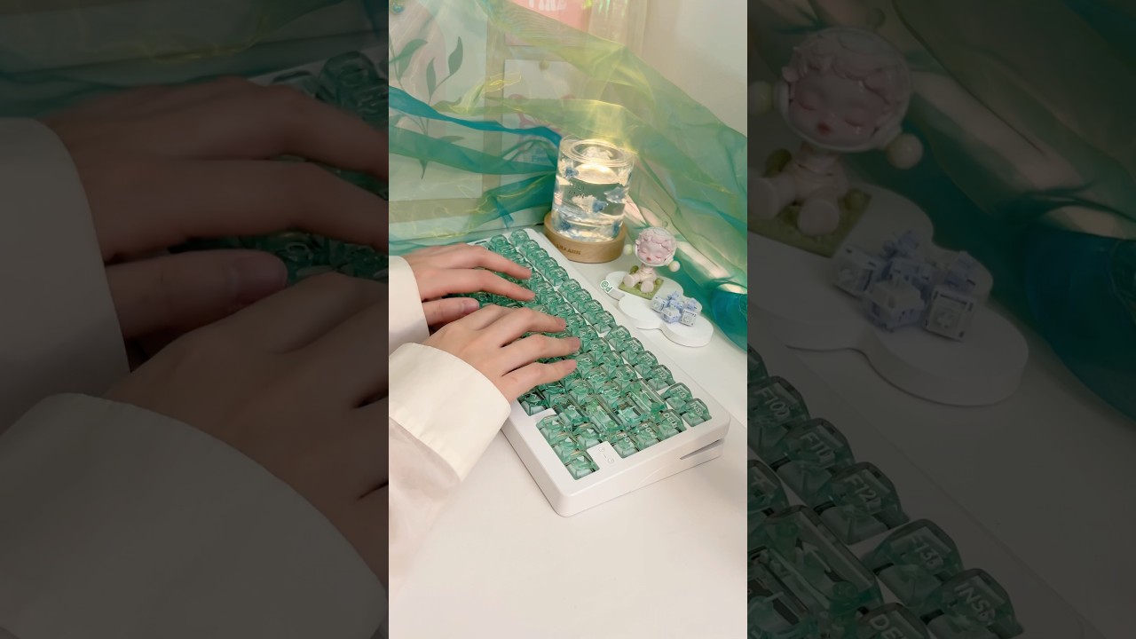 🏔️mountain teal keycaps from Wuque Studio