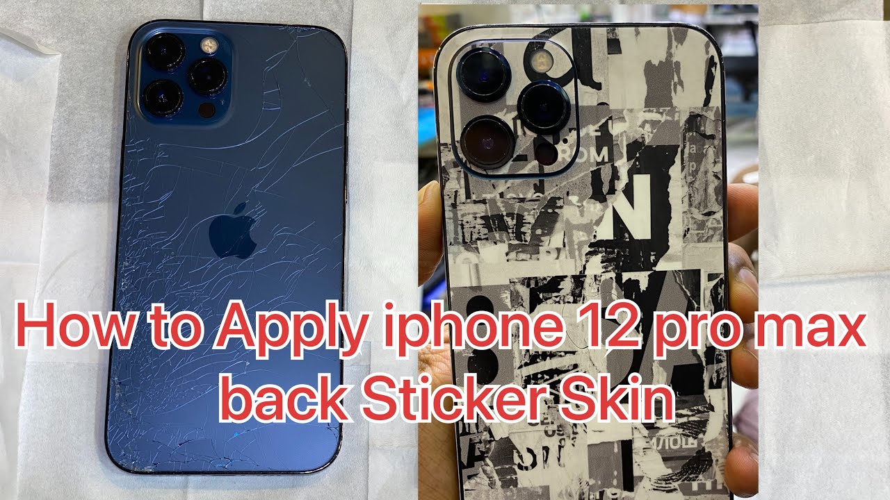 How to Apply iphone 12 pro max back Sticker Skin