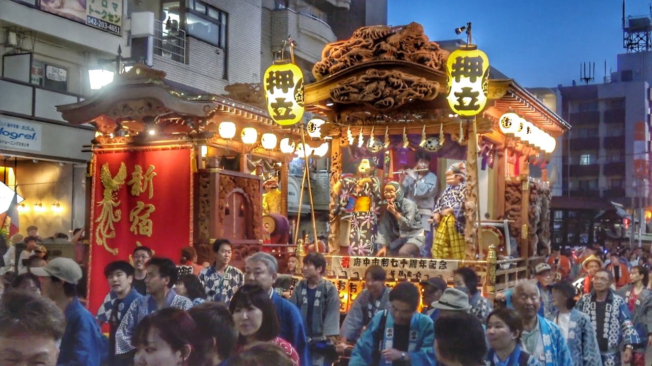 【東京】2024.05.04 大國魂神社例大祭 くらやみ祭り２日目 山車の曳き廻し