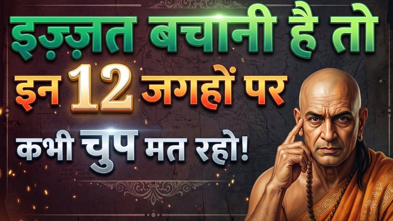 इन 12 जगह पर चुप रहना पाप है Self-Respec Dignity | Chanakya Niti