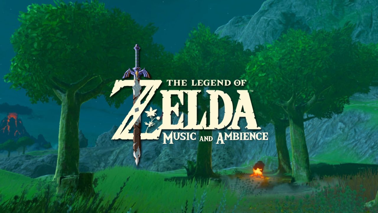 Soft Campfire Ambience with Relaxing zelda video games music mix