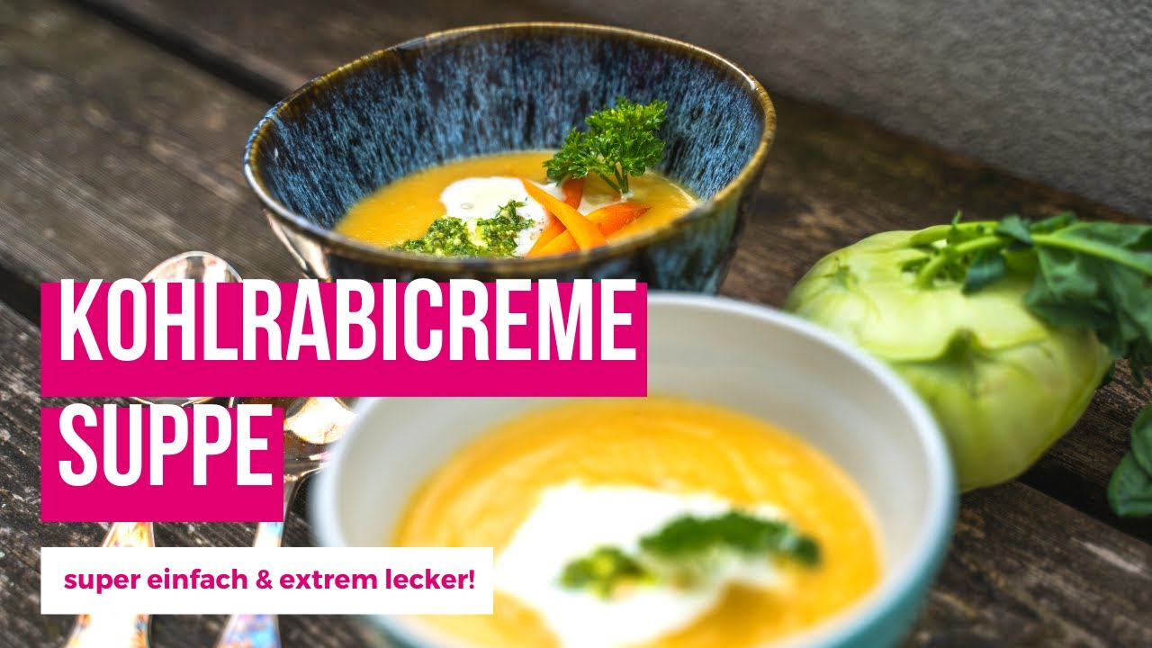 Kohlrabi Kochen - Kohlrabicremesuppe aus der TCM, schnell & einfach!