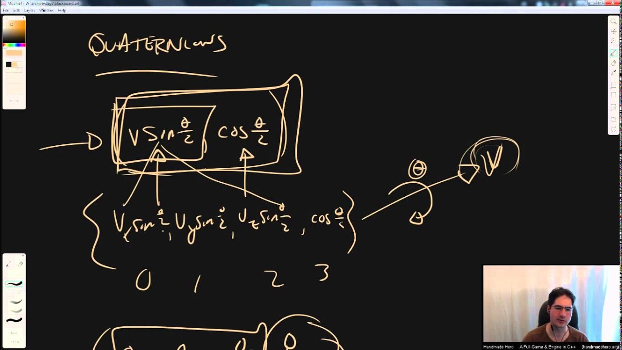 Handmade Hero   Day 195 Prestream   Quaternions