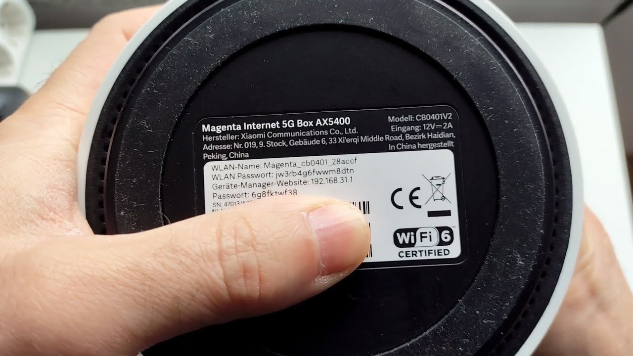 CB0401 V2 Xiaomi 5G CPE Pro Magenta Internet 5G Box AX5400