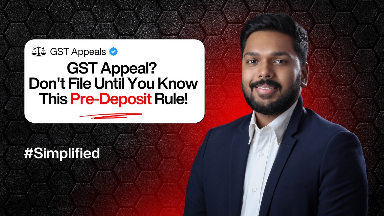 Don't file a GST Appeal before watching this! The GST Pre- deposit Guide.
