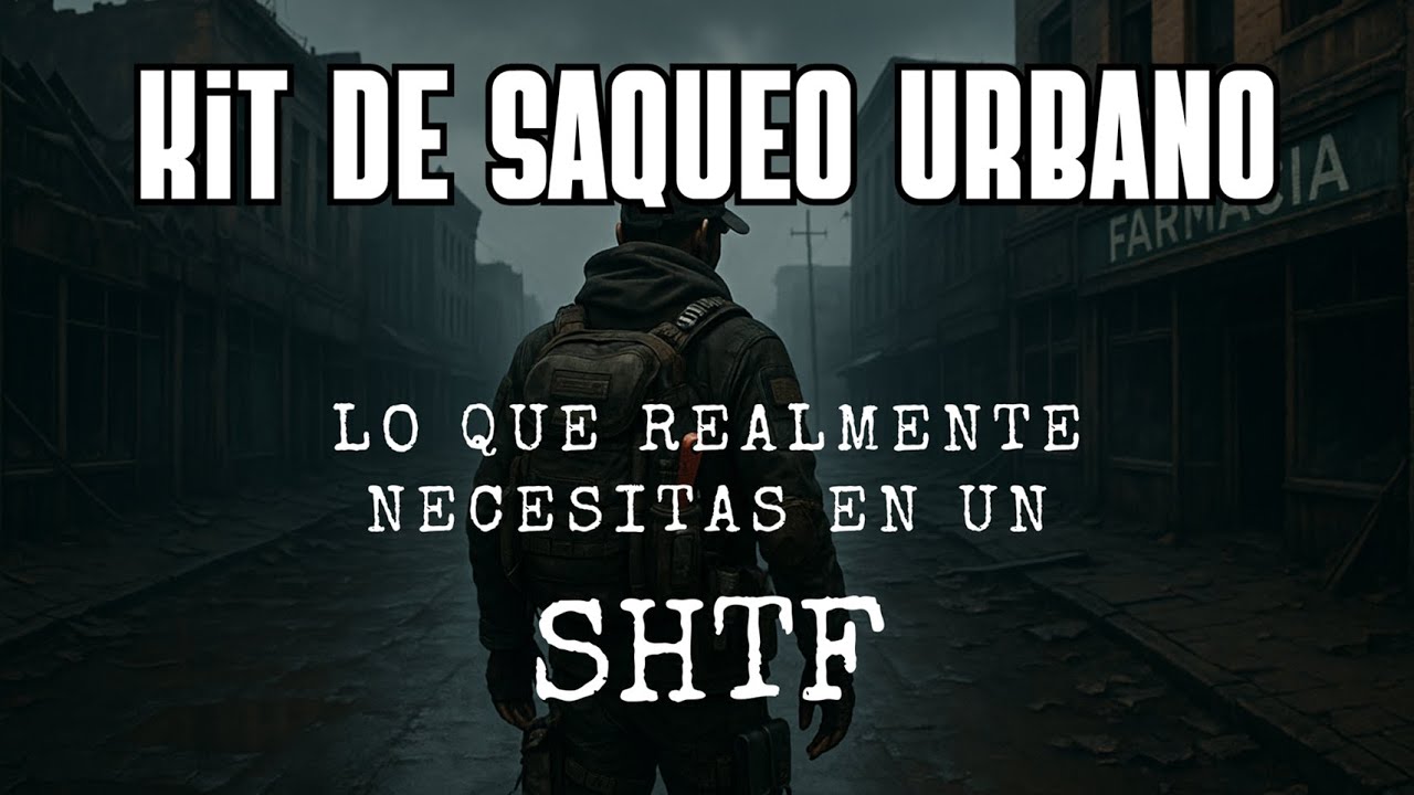 KIT de SAQUEO URBANO Durante SHTF | SUPERVIVENCIA URBANA | Prepper y Supervivencia