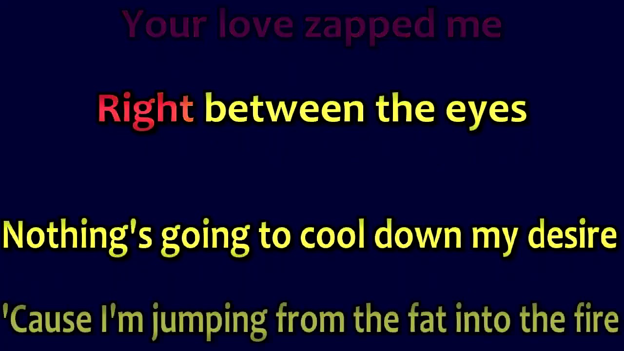 Wax - Right Between The Eyes KARAOKE