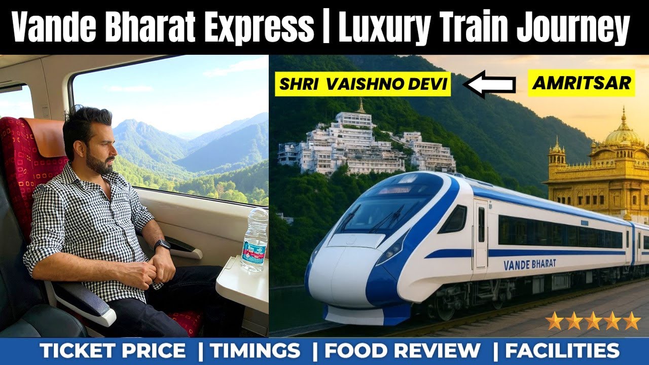 Amritsar to Mata Vaishno Devi 🚆 | Vande Bharat Express Full Journey & Review 2025 | #traveliasahil