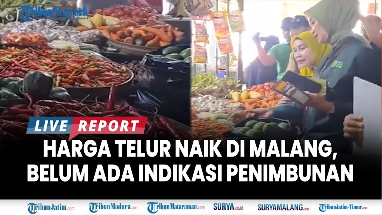 🔴SATGAS PANGAN CEK HARGA BAHAN POKOK di Pasar Kepanjen, Harga Telur Naik Signifikan