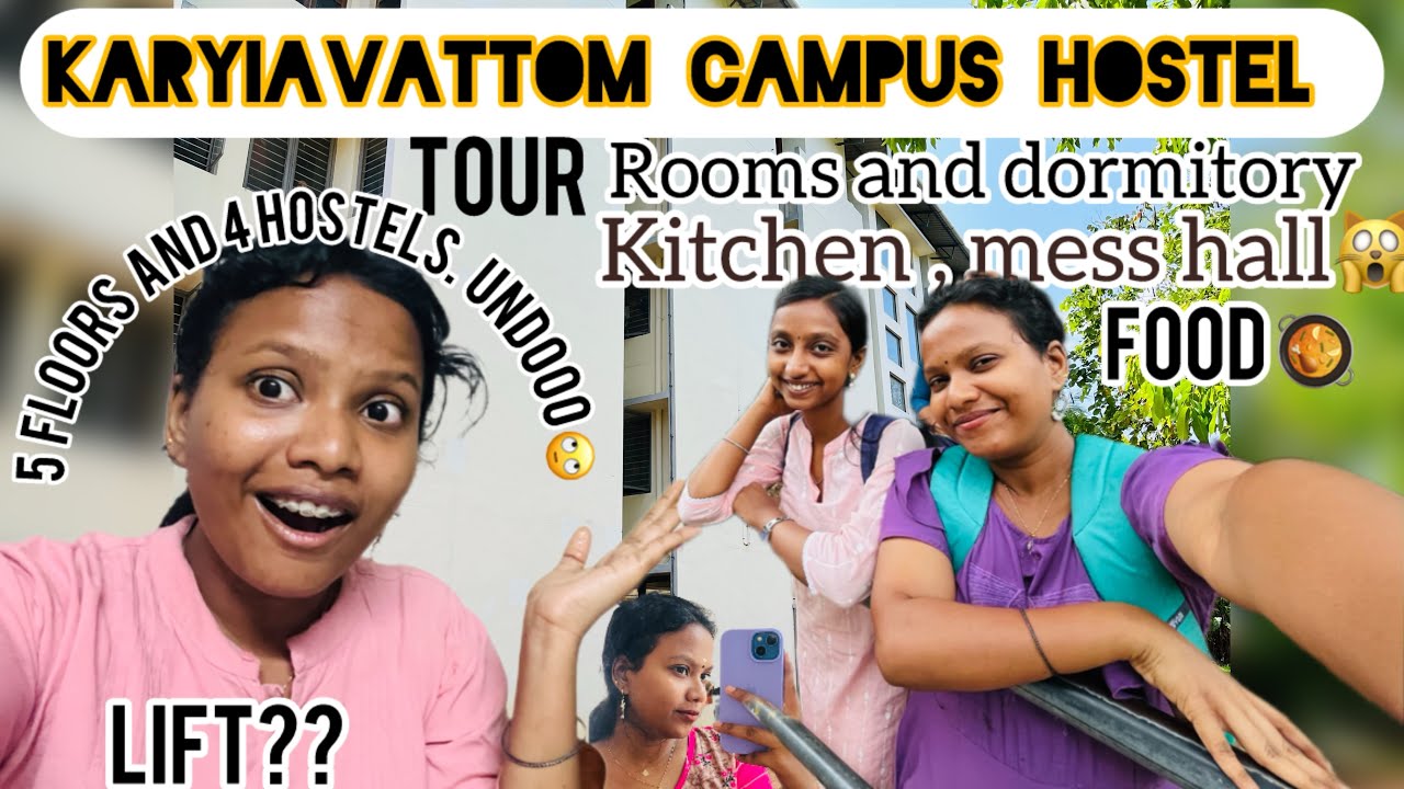 Kariavattom  campus Hostel Full Details | 5 Hostels| Mess Food Ok |#hostellife #universityofkerala