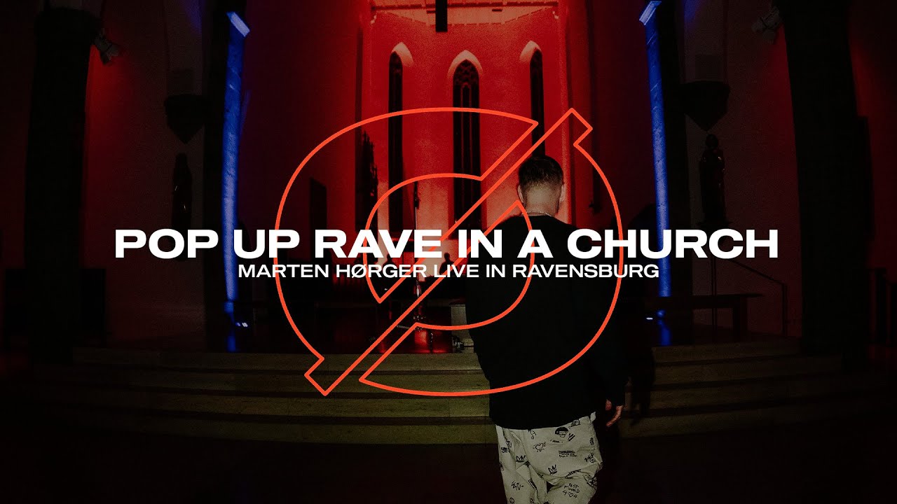 POP UP RAVE IN A CHURCH - (MARTEN HØRGER live in RAVENSBURG)