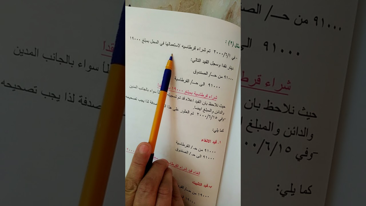 موضوع تصحيح الأخطاء بالطريقة المطولة/اول تجاري