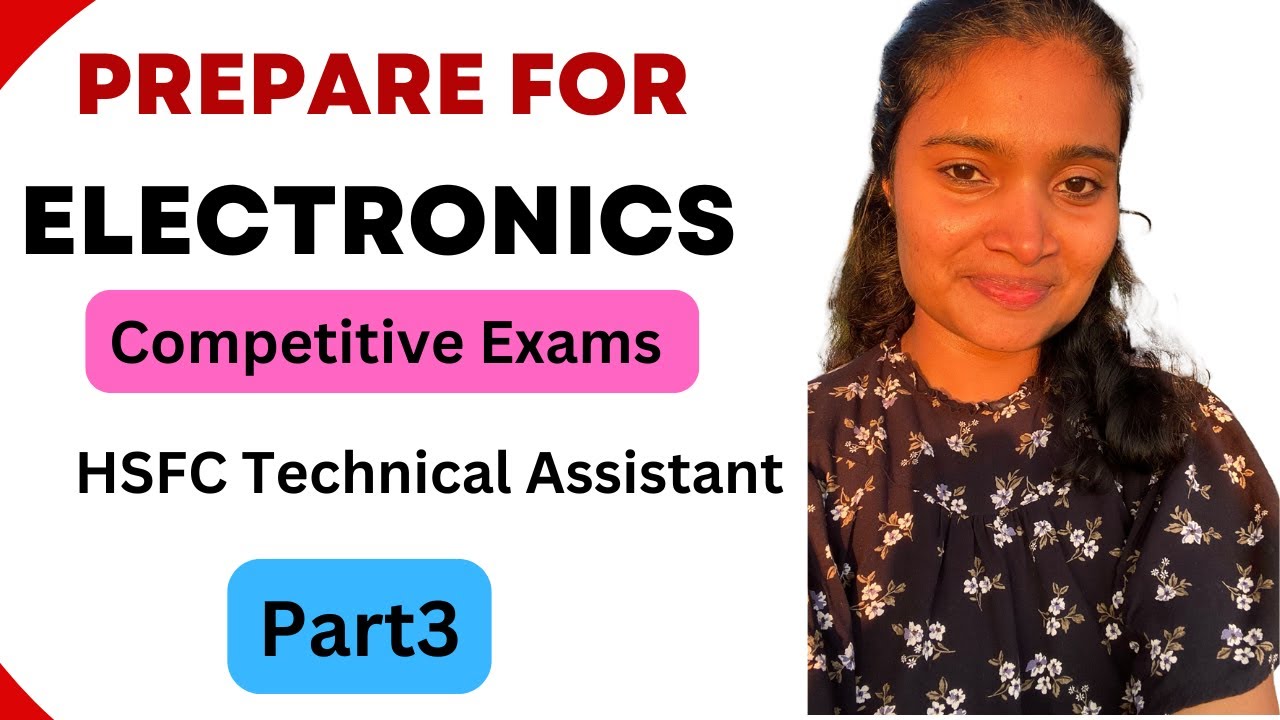 Competitive Exam Preparation of Electronics| HSFC Technical assistant| BEL exam preparation
