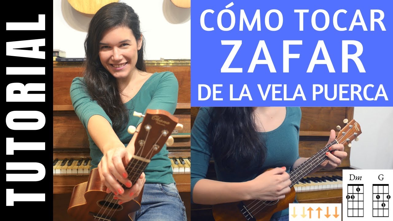 cómo tocar ZAFAR de LA VELA PUERCA en ukelele tutorial
