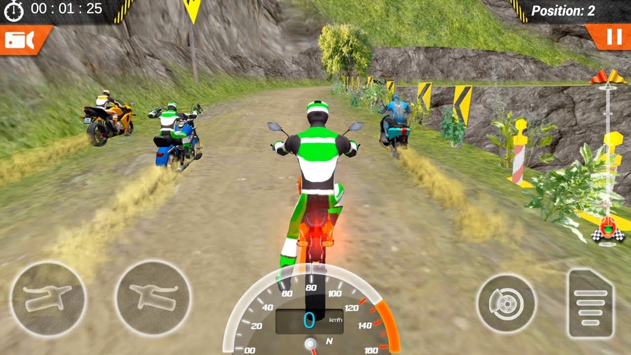 Jogo de Moto de Trilha Corrida de Motocross