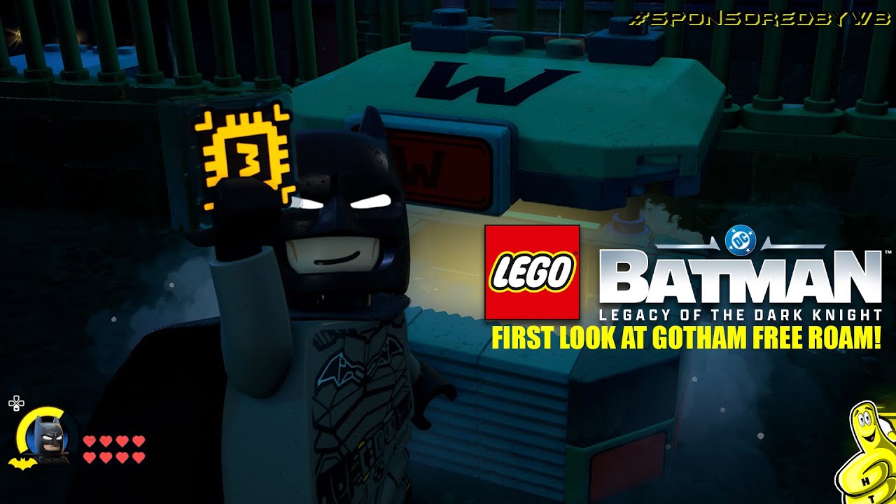 LEGO Batman Legacy of the Dark Knight: FIRST LOOK at Gotham FREE ROAM - HTG