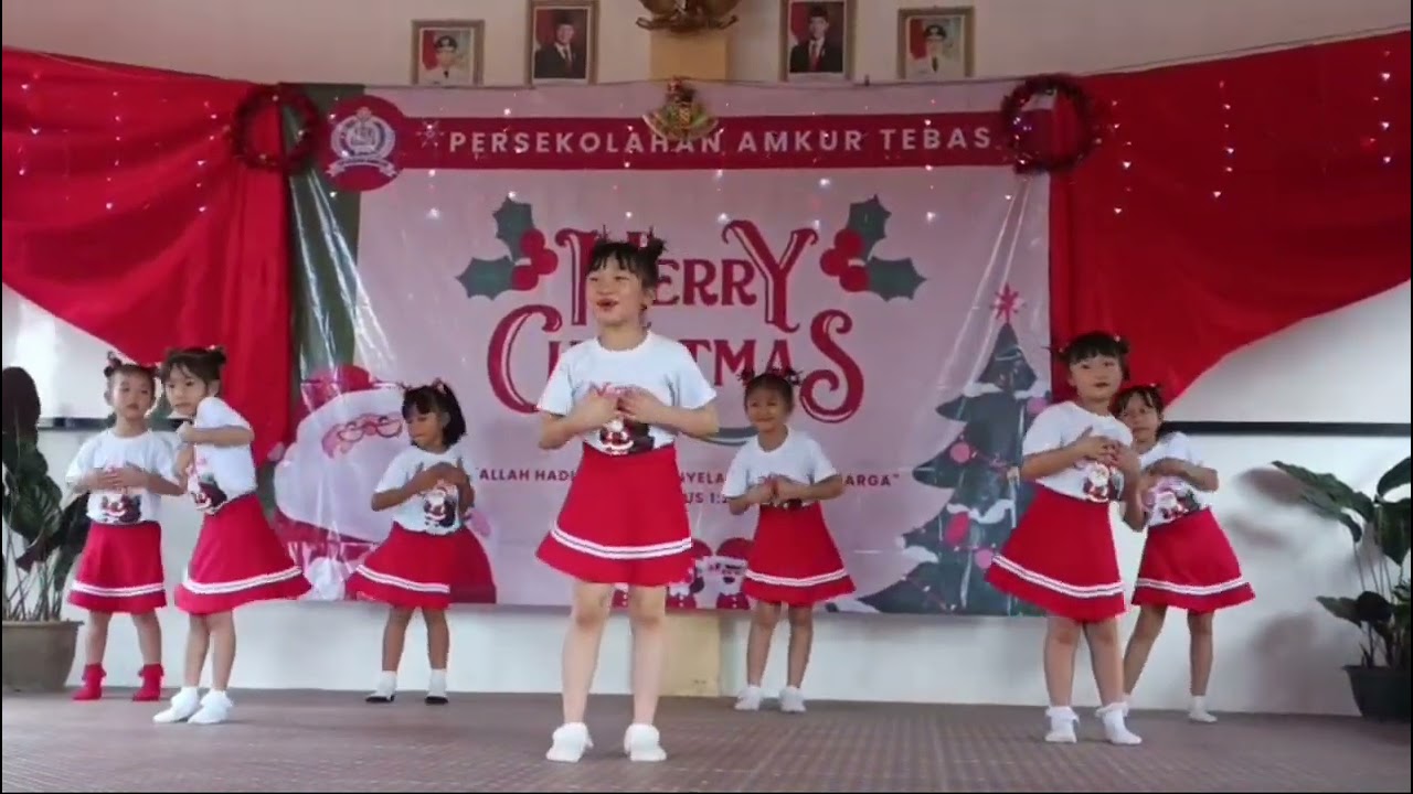 Dance Natal Anak-Anak Kelas 1 SDS Amkur Tebas 