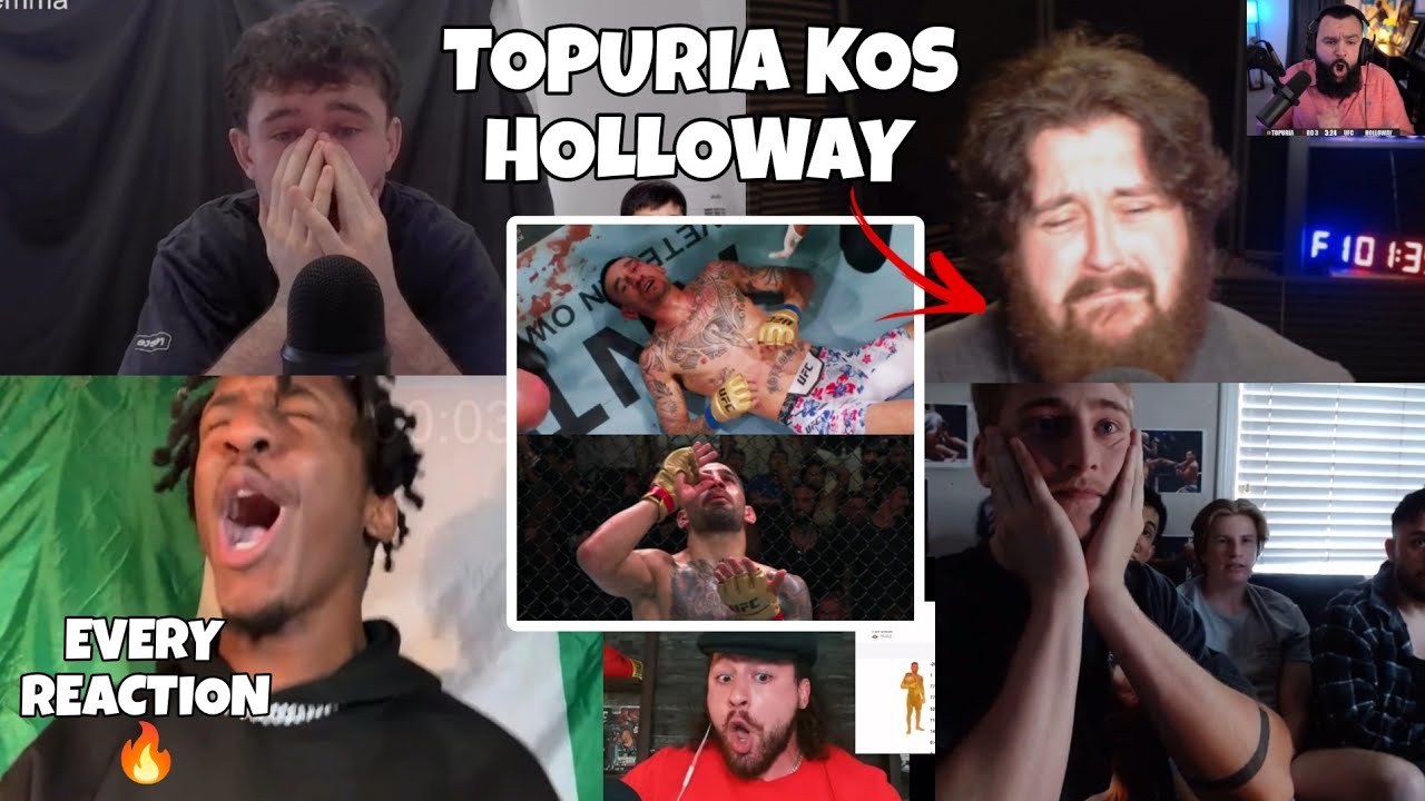 РЕАКЦИЯ ЮТУБЕРА на то, как Илья Топурия нокаутировал Макса Холлоуэя 🔥