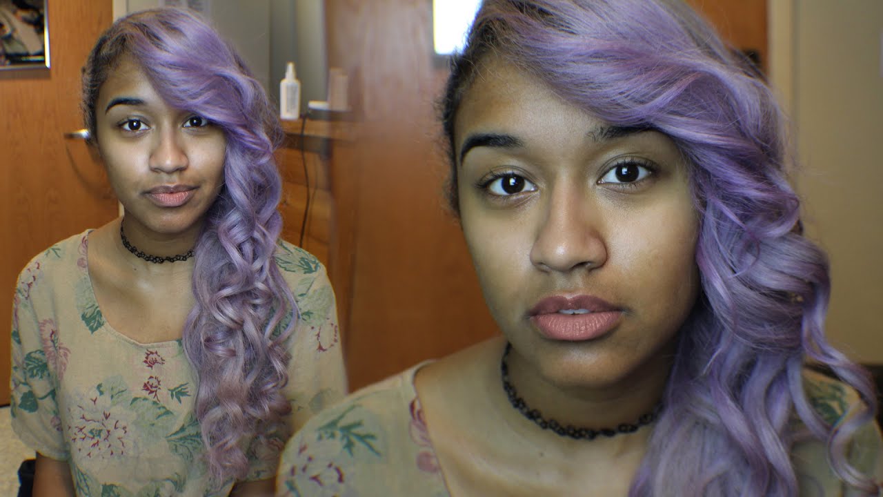 How I Dyed My Hair Pastel Silvery Purple | OffbeatLook