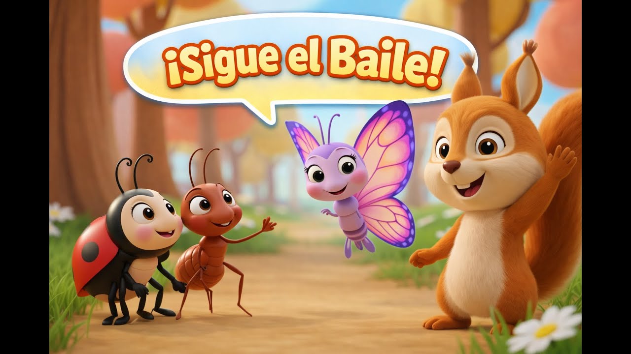 ]Baile de los Animalitos 🐞🦋🐜🐿️ | Canción Infantil de Movimiento | Aprende Direcciones