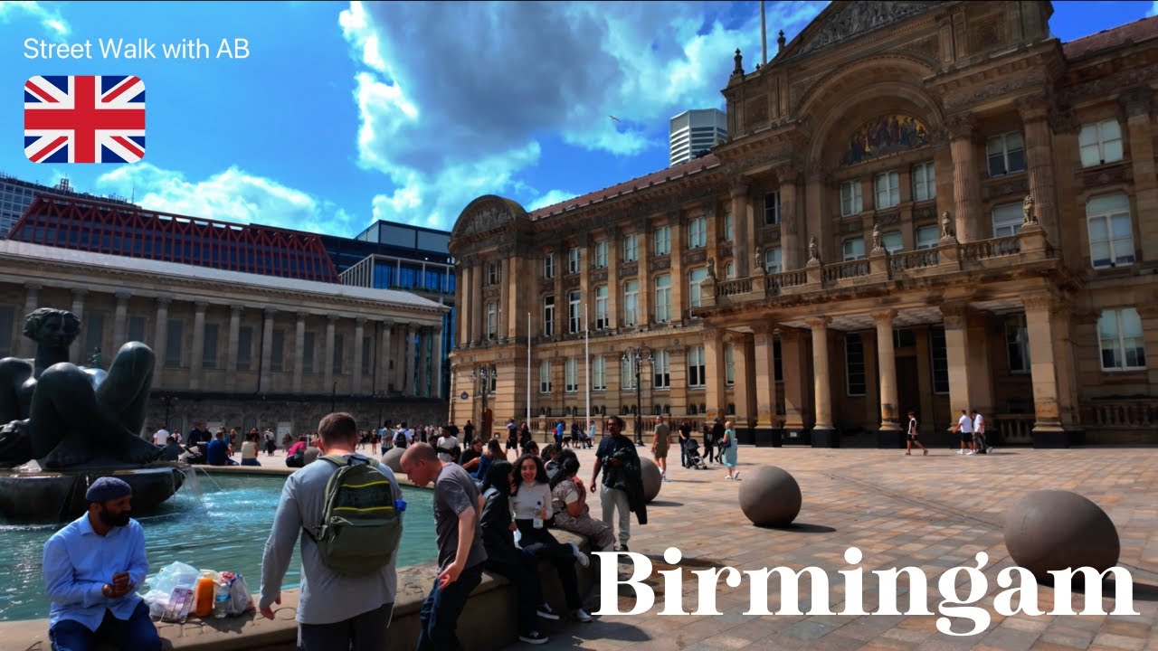 🚶‍♂️ Street Walk in Birmingham City Centre 2025 🏙️ | Summer 4K Walking Tour 🎥