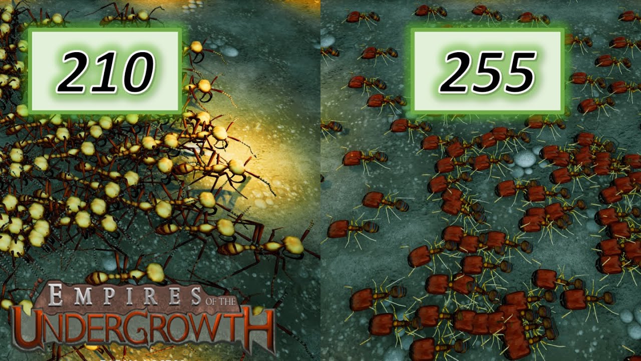 Empires of the Undergrowth: Army Ant Major VS Big-headed Ant Super Soldier - Same Cost