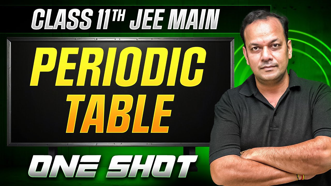 MANZIL Comeback: PERIODIC TABLE in 1 Shot | All Concepts + PYQs | JEE Main