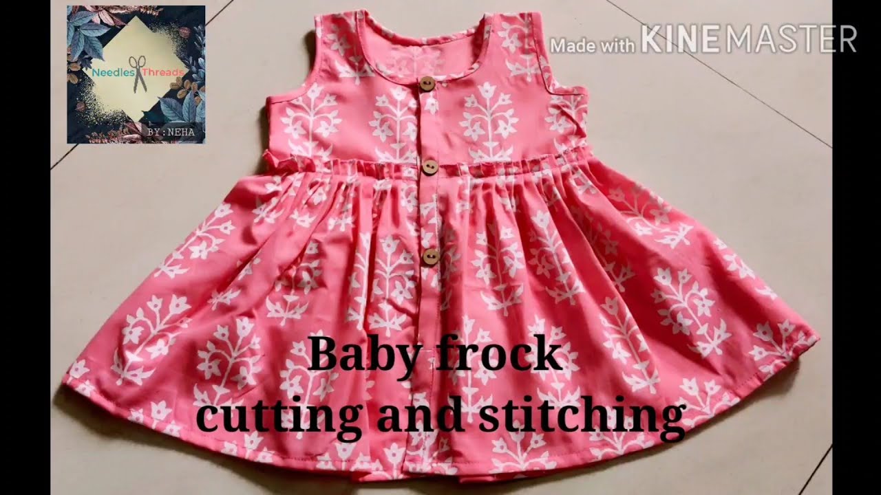 Baby frock cutting and stitching/ 6 month's baby frock cutting and stitching