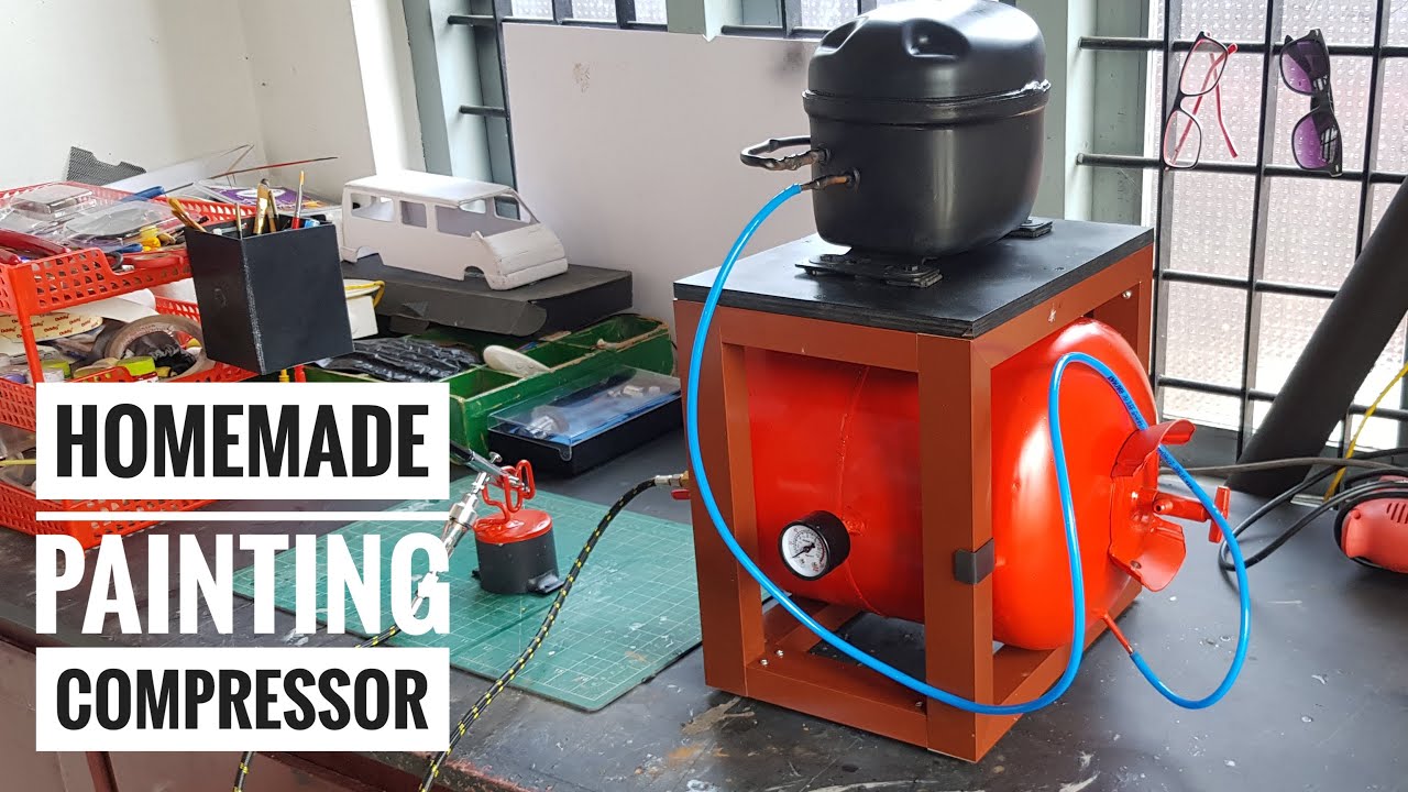 Making Air Compressor Using Fridge Compressor | Airbrush Painting | Lost Dimension | Lostdimension