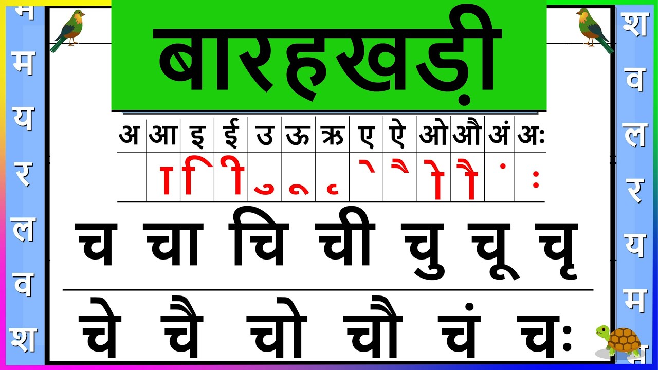 च की बारहखड़ी | च अक्षर पर स्वरों की मात्राएँ | च पर स्वरों की मात्राएँ | Barahkhadi | Varun Biwanl